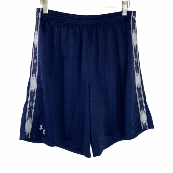Under Amour M Blue athletic shorts‎ Retro Y2K Soccer Lacrosse Gym - Picture 1 of 4